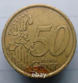 058 2002 Italy Euro 50 Cents Marcus Aurelius Coin, BRILLIANT CIRC VERY RARE