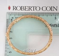 0.60 ct Roberto Coin Granada Satin 18k Rose Gold Round Cut Diamond Bracelet