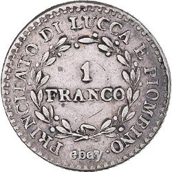 #1044300 Coin, ITALIAN STATES, LUCCA, Felix and Elisa, Franco, 1808, Firenze