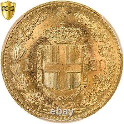 #1120496 Coin, Italy, Umberto I, 20 Lire, 1882, Rome, PCGS, MS65, MS(65-70), G