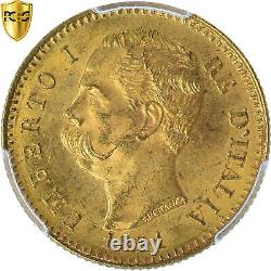 #1120556 Coin, Italy, Umberto I, 20 Lire, 1881, Rome, PCGS, MS64, MS(64), Gold