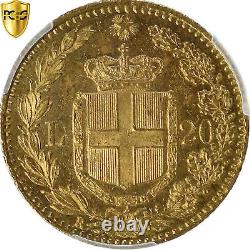 #1120561 Coin, Italy, Umberto I, 20 Lire, 1882, Rome, PCGS, MS63, MS(63), Gold