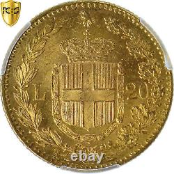 #1120562 Coin, Italy, Umberto I, 20 Lire, 1882, Rome, PCGS, MS63, MS(63), Gold