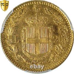 #1120564 Coin, Italy, Umberto I, 20 Lire, 1882, Rome, PCGS, MS64, MS(64), Gold