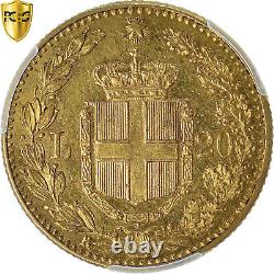 #1120567 Coin, Italy, Umberto I, 20 Lire, 1885, Rome, PCGS, AU58, AU(55-58), G