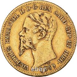 #1160414 Coin, ITALIAN STATES, SARDINIA, Vittorio Emanuele II, 20 Lire, 1859