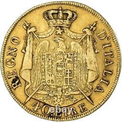 #1160987 Coin, ITALIAN STATES, KINGDOM OF NAPOLEON, Napoleon I, 40 Lire, 1808