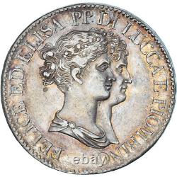 #1175651 Coin, ITALIAN STATES, LUCCA, Felix and Elisa, 5 Franchi, 1808/7, Fire
