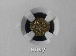 1197-1250 Sicily MESSINA (Italy) FEDERICK II TARI GOLD NGC XF 45 ONE FINER