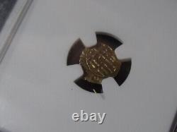 1197-1250 Sicily MESSINA (Italy) FEDERICK II TARI GOLD NGC XF 45 ONE FINER