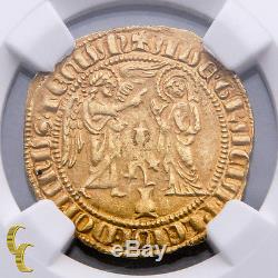 1266-1278 Italy S'OR Gold Coin Naples FR-808 Graded by NGC AU58
