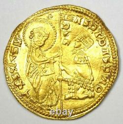 1343-54 Italy Andrea Dandalo Venice AV Ducat Gold Coin Good VF / XF