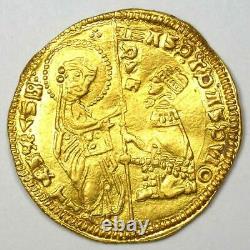 1343-54 Italy Andrea Dandalo Venice AV Ducat Gold Coin Good VF / XF