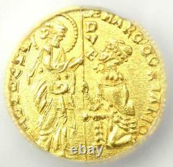 1365-1368 Italy Venice Gold AV Ducat Coin (1D) Certified ICG MS62 (BU UNC)