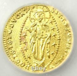 1365-1368 Italy Venice Gold AV Ducat Coin (1D) Certified ICG MS62 (BU UNC)