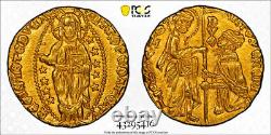 1382, Venice, Doge Antonio Venier. Gold Zecchino Ducat Coin. (3.43gm) PCGS MS64