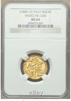 1400-13 Italian States Gold Ducat Venice Michael Steno BRILLIANT UNCIRCULATED