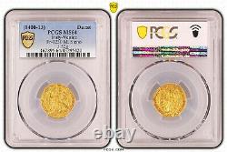 1400, Venice, Michele Steno (Doge). Gold Zecchino Ducat Coin (3.52gm) PCGS MS64