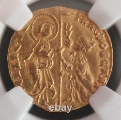 1423-57 ITALY Venice Antique GOLD Ducat Treasure Coin Graded NGC AU50 FULL GRADE