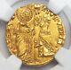 1439, Papal States, Roman Senate. Gold Ducat (Zecchino) Coin. (3.5gm) NGC MS-64