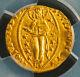 1457, Doges of Venice, Francesco Foscari. Gold Zecchino Ducat Coin. PCGS MS-63