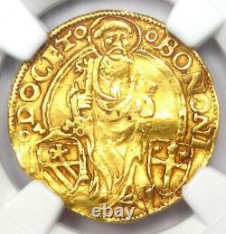 1492 Italy Papal States Bologna Gold Alexander VI Ducat Coin NGC AU Details
