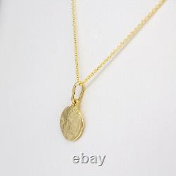 14K Gold Goddess Athena Coin /Ancient Greek Coin Pendant Necklace