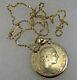 14K Gold Necklace and 200 Lire Italy 1987 Coin 18L SALE-SAVE 350. #1051