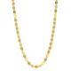 14K Solid Yellow Italian Gold Valentino Coin Necklace