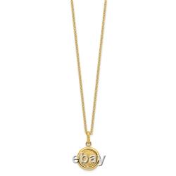 14K Yellow Gold Coin Necklace