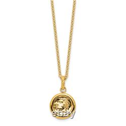 14K Yellow Gold Coin Necklace