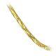 14k17.5 long Yellow Gold Italian Thick Twisted Snake Chain