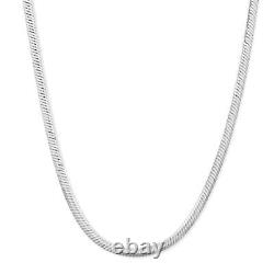 14k 19.5 long x 1.38mm wide White Gold Italian Snake Chain