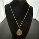 14k Gold Italian 500 Lire Coin Pendant. Pinta, Nina + Santa Maria Ships 1961