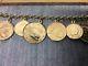 14k Milor 585 Gold Made in Italy Charm Bracelet with 12 Italian Euro GP Coins