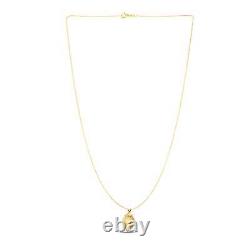 14k Yellow Gold with Round Roman Coin Pendant