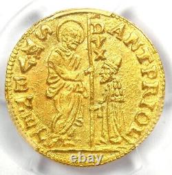 1618-23 Italy Venice Priuli Gold Christ Zecchino 1Z Ducat PCGS MS62 (BU UNC)