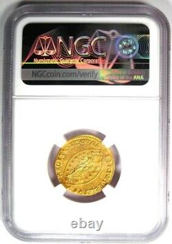 1684-1688 Italy Venice Giustinian Gold Christ Zecchino 1Z Ducat NGC MS64 BU