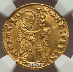 1684-88 Italian States Gold Zecchino Venice Marcantonio Giustiani NGC MS 62