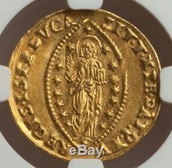 1684-88 Italian States Gold Zecchino Venice Marcantonio Giustiani NGC MS 62