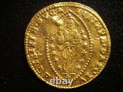 1687 Islamic Arabic Ottoman Turkey Suleyman II Venetian Zecchino Gold Coin Rare
