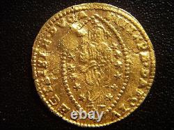 1687 Islamic Arabic Ottoman Turkey Suleyman II Venetian Zecchino Gold Coin Rare