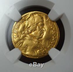 1717 XVII Italy 1/2 Scudo D'Oro Papal States KM-768 NGC VF Details Gold Coin