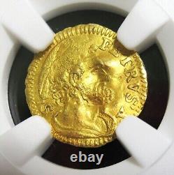 1740-42 Italy Papal States Gold 1/2 SCUDO ROMANO FR-233 NGC AU Details Damaged