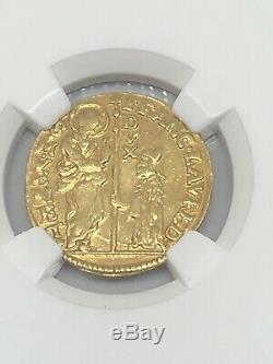 1752-1762 ITALY 1 Zecchino GOLD Coin Venice NGC AU 58 VERY RARE