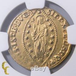 1752-1762 Italy 1 Zecchino Ducat Gold Coin Venice FR-1405 Graded by NGC AU-58