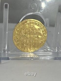 1752-62 Gold Coin Venice Italy Zecchino Ducat Francesco Loredano