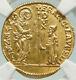 1752 ITALY Italian VENICE Doge Francesco Loredan GOLD Zecchino Coin NGC i84932