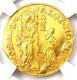 1763-78 Italy Venice Mocenigo Gold Zecchino 1Z. NGC Uncirculated Detail (UNC MS)