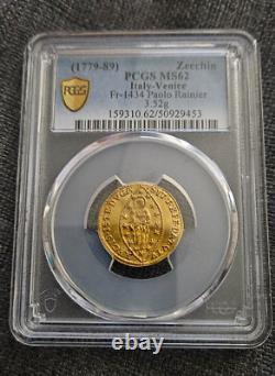 (1779-89) Zecchin Fr-1434 Paolo Rainier Venice Gold Coin PCGS MS62 Certified
